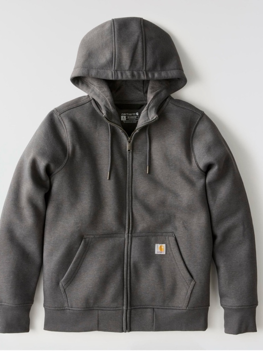 Carhartt Zip Hoodie Grey Small